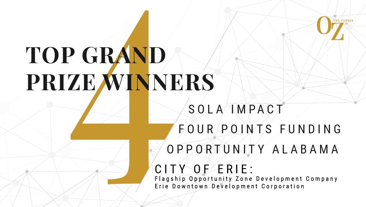 Erie, OPAL, SoLa, Four Points Win Forbes OZ 20 Grand Prizes