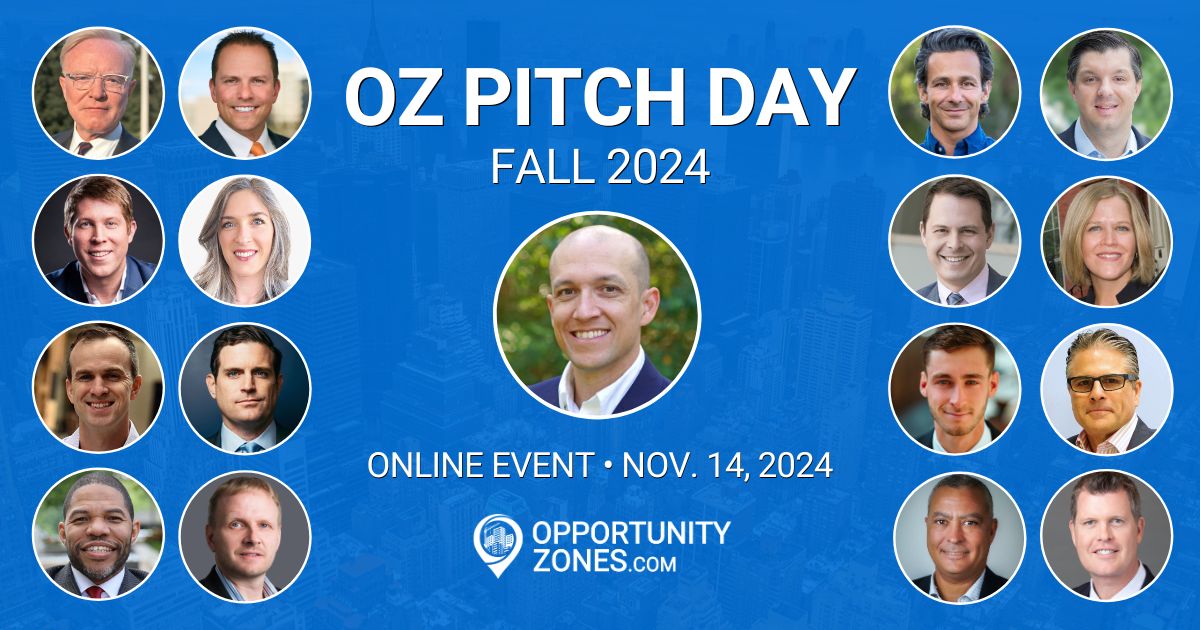 Jimmy Atkinson OpportunityZones.com To Host OZ Pitch Day On Nov. 14, 2024 ...